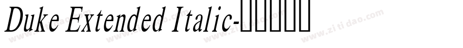 Duke Extended Italic字体转换